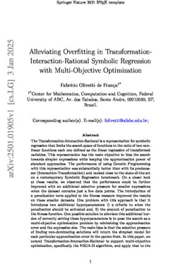 Alleviating Overfitting in Transformation-Interaction-Rational Symbolic Regression with Multi-Objective Optimization