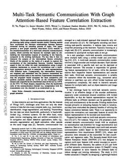 Multi-Task Semantic Communication With Graph Attention-Based Feature Correlation Extraction