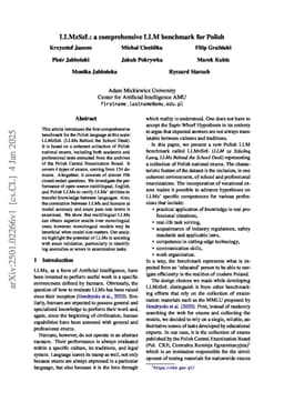 LLMzSz{\L}: a comprehensive LLM benchmark for Polish