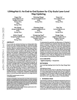 LDMapNet-U: An End-to-End System for City-Scale Lane-Level Map Updating