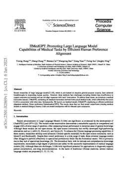 IIMedGPT: Promoting Large Language Model Capabilities of Medical Tasks by Efficient Human Preference Alignment