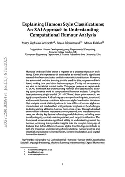 Explaining Humour Style Classifications: An XAI Approach to Understanding Computational Humour Analysis