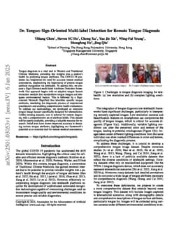 Dr. Tongue: Sign-Oriented Multi-label Detection for Remote Tongue Diagnosis