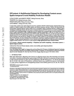 STContext: A Multifaceted Dataset for Developing Context-aware Spatio-temporal Crowd Mobility Prediction Models