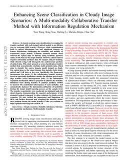 Enhancing Scene Classification in Cloudy Image Scenarios: A Collaborative Transfer Method with Information Regulation Mechanism using Optical Cloud-Covered and SAR Remote Sensing Images