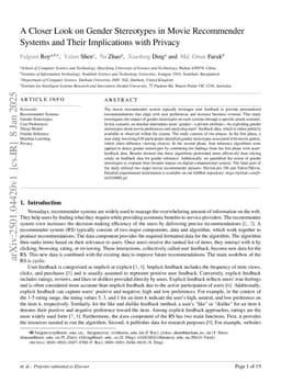 A Closer Look on Gender Stereotypes in Movie Recommender Systems and Their Implications with Privacy