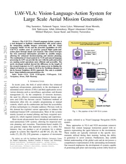 UAV-VLA: Vision-Language-Action System for Large Scale Aerial Mission Generation