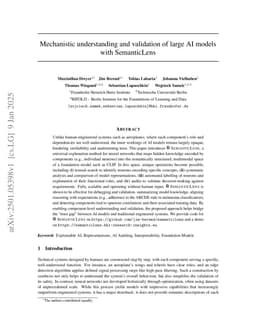 Mechanistic understanding and validation of large AI models with SemanticLens