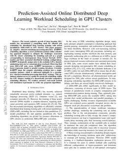 Prediction-Assisted Online Distributed Deep Learning Workload Scheduling in GPU Clusters