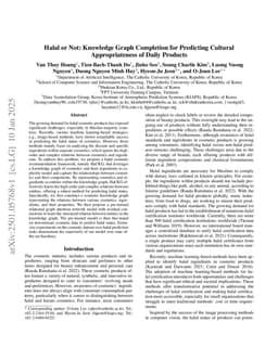 Halal or Not: Knowledge Graph Completion for Predicting Cultural Appropriateness of Daily Products
