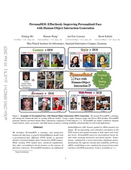 PersonaHOI: Effortlessly Improving Personalized Face with Human-Object Interaction Generation