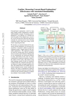 ConSim: Measuring Concept-Based Explanations' Effectiveness with Automated Simulatability