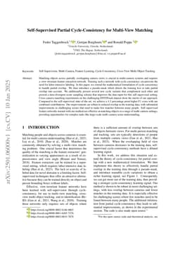 Self-Supervised Partial Cycle-Consistency for Multi-View Matching