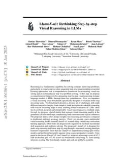 LlamaV-o1: Rethinking Step-by-step Visual Reasoning in LLMs