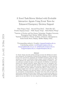 A Novel Task-Driven Method with Evolvable Interactive Agents Using Event Trees for Enhanced Emergency Decision Support