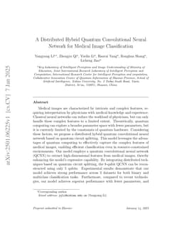 A Distributed Hybrid Quantum Convolutional Neural Network for Medical Image Classification