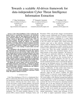 Towards a scalable AI-driven framework for data-independent Cyber Threat Intelligence Information Extraction