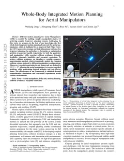 Whole-Body Integrated Motion Planning for Aerial Manipulators
