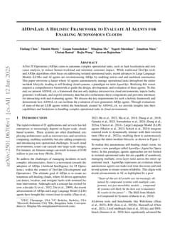 AIOpsLab: A Holistic Framework to Evaluate AI Agents for Enabling Autonomous Clouds
