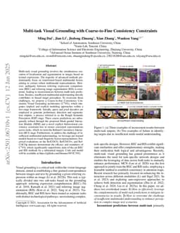 Multi-task Visual Grounding with Coarse-to-Fine Consistency Constraints