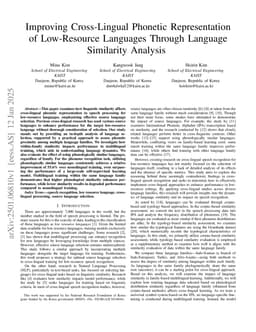 Improving Cross-Lingual Phonetic Representation of Low-Resource Languages Through Language Similarity Analysis