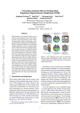 Correcting Annotator Bias in Training Data: Population-Aligned Instance Replication (PAIR)