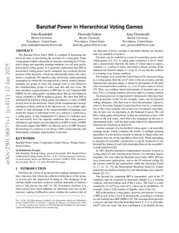 Banzhaf Power in Hierarchical Voting Games