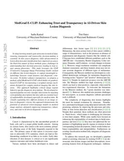 MedGrad E-CLIP: Enhancing Trust and Transparency in AI-Driven Skin Lesion Diagnosis