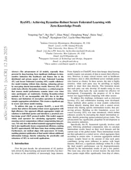 ByzSFL: Achieving Byzantine-Robust Secure Federated Learning with Zero-Knowledge Proofs