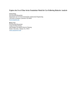Explore the Use of Time Series Foundation Model for Car-Following Behavior Analysis
