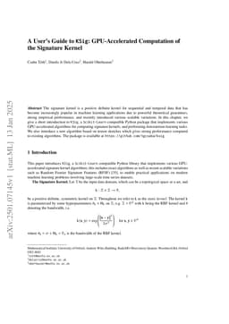 A User's Guide to $\texttt{KSig}$: GPU-Accelerated Computation of the Signature Kernel