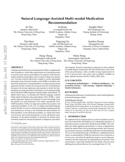 Natural Language-Assisted Multi-modal Medication Recommendation