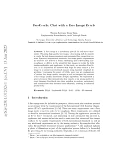 FaceOracle: Chat with a Face Image Oracle