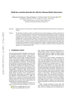 Multi-face emotion detection for effective Human-Robot Interaction