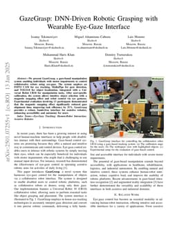 GazeGrasp: DNN-Driven Robotic Grasping with Wearable Eye-Gaze Interface