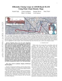 Efficiently Closing Loops in LiDAR-Based SLAM Using Point Cloud Density Maps