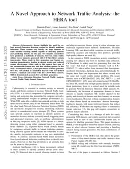 A Novel Approach to Network Traffic Analysis: the HERA tool
