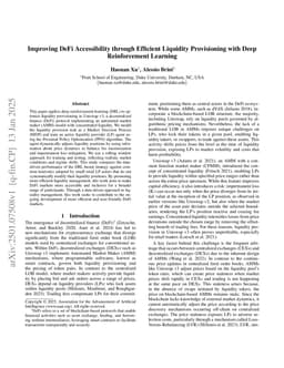 Improving DeFi Accessibility through Efficient Liquidity Provisioning with Deep Reinforcement Learning