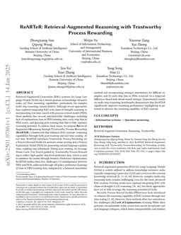ReARTeR: Retrieval-Augmented Reasoning with Trustworthy Process Rewarding