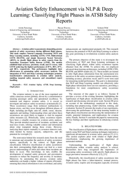 Aviation Safety Enhancement via NLP & Deep Learning: Classifying Flight Phases in ATSB Safety Reports