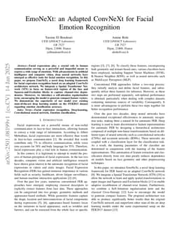 EmoNeXt: an Adapted ConvNeXt for Facial Emotion Recognition