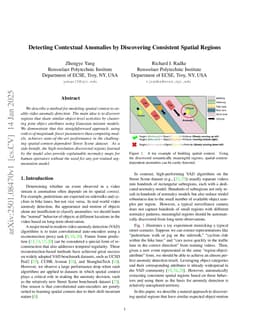 Detecting Contextual Anomalies by Discovering Consistent Spatial Regions