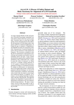 Aegis2.0: A Diverse AI Safety Dataset and Risks Taxonomy for Alignment of LLM Guardrails