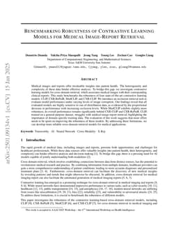 Benchmarking Robustness of Contrastive Learning Models for Medical Image-Report Retrieval