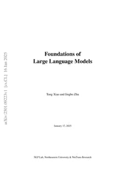 Foundations of Large Language Models