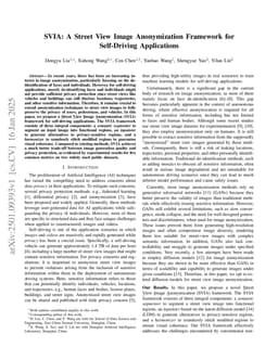 SVIA: A Street View Image Anonymization Framework for Self-Driving Applications