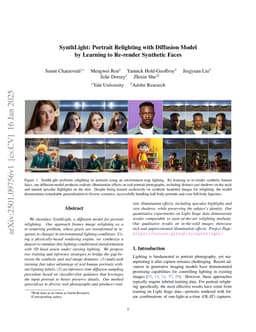 SynthLight: Portrait Relighting with Diffusion Model by Learning to Re-render Synthetic Faces