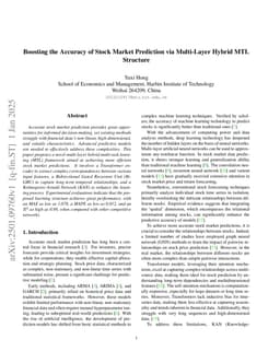 Boosting the Accuracy of Stock Market Prediction via Multi-Layer Hybrid MTL Structure
