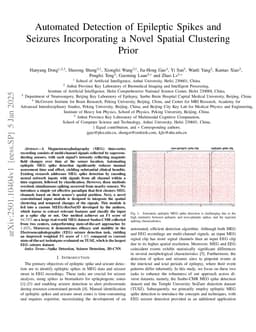 Automated Detection of Epileptic Spikes and Seizures Incorporating a Novel Spatial Clustering Prior