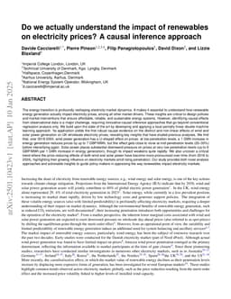 Do we actually understand the impact of renewables on electricity prices? A causal inference approach